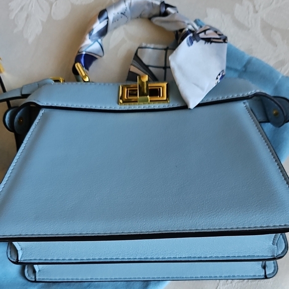 Tiffany & Fred Blue Satchel Bag - Picture 3 of 12